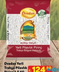 OVADAN YERLİ TRAKYA PİLAVLIK PİRİNÇ 2,5 KG OVADAN YERLİ TRAKYA PİLAVLIK PİRİNÇ 2,5 KG
